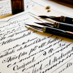 **Prompt:** "A professional calligrapher, fully clothed, meticulously crafting elegant wedding invitations with Italic script, using a brush pen on parchment paper, surrounded by vintage ink bottles and quills in a brightly lit studio, safe for work, appropriate content, perfect anatomy, natural proportions, professional, high resolution."