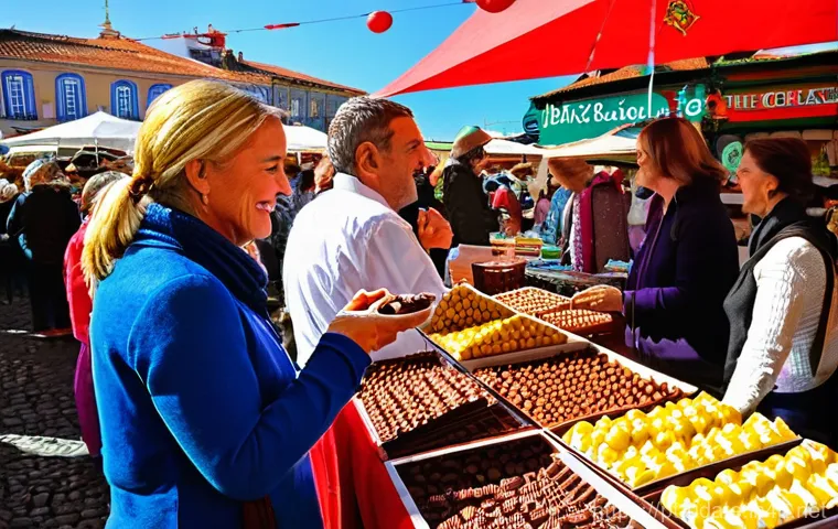 초콜릿 공장 투어 - **Prompt 2: The Art of Chocolate Making in a Historic Portuguese Confectionery**
    "A richly detai...