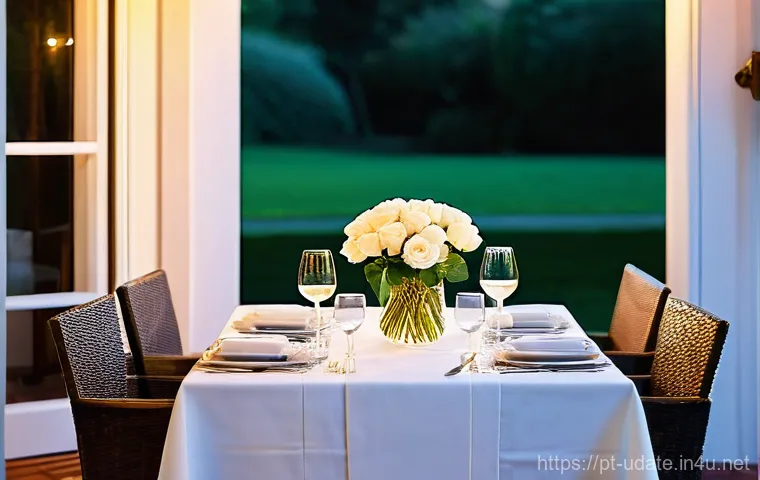 프라이빗 풀빌라 데이트 - **Prompt:** A romantic couple, a man and a woman in their late 20s to early 30s, are enjoying a peac...