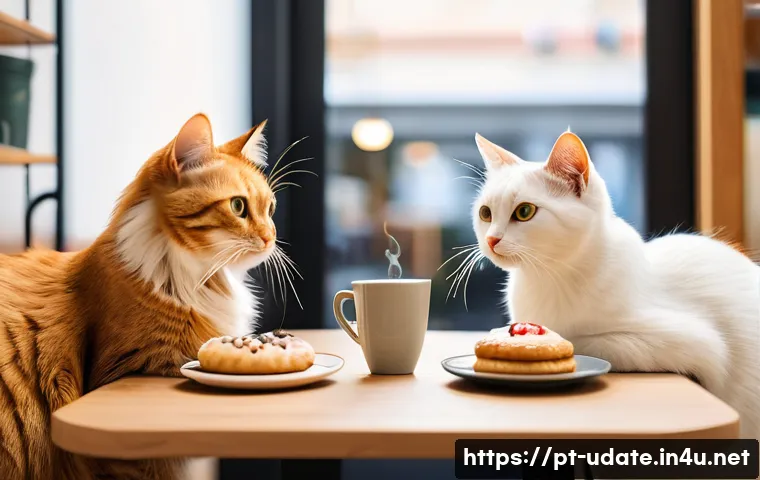 고양이 카페 데이트 관련 이미지 1
